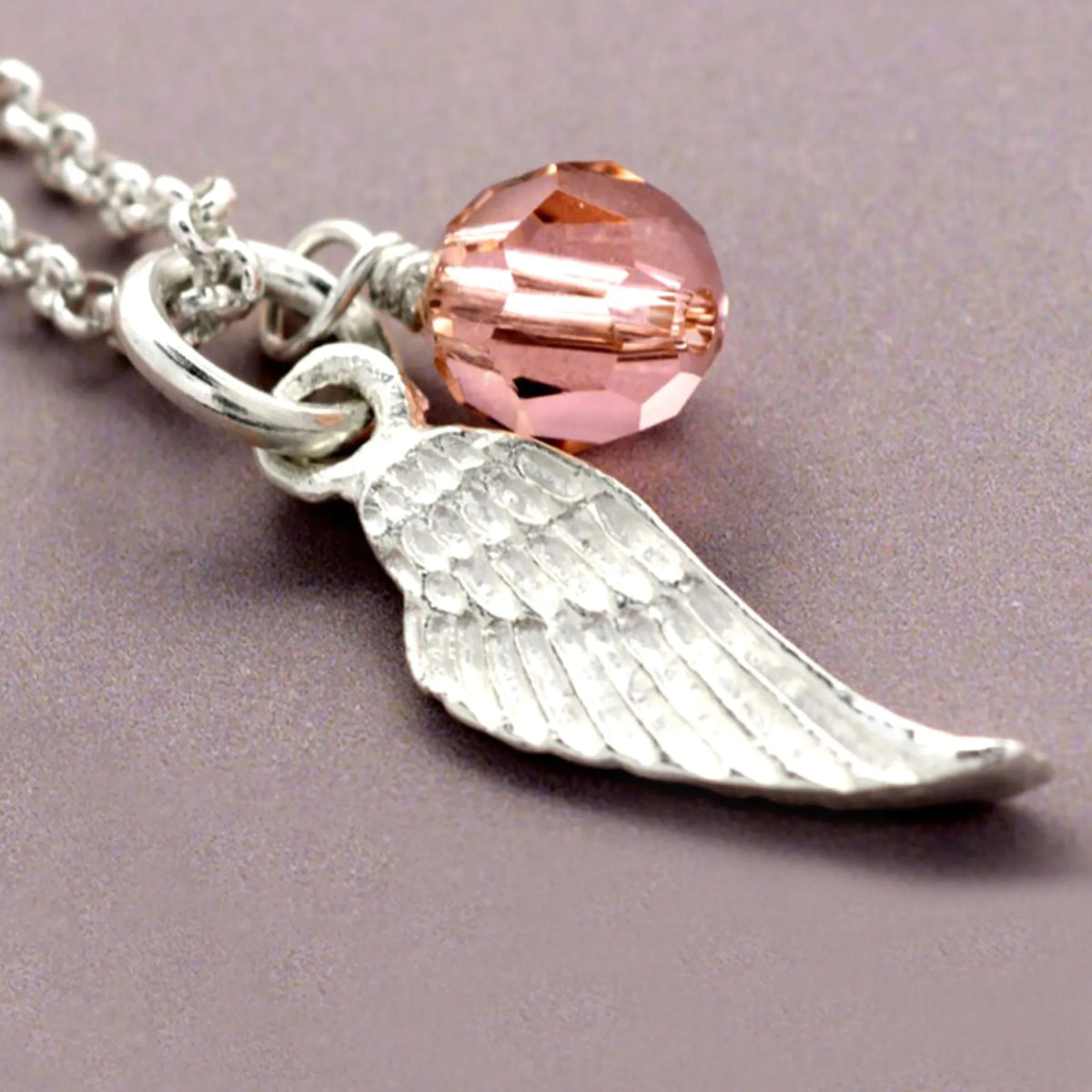Kette mit Engelsflügel Taufkette aus 925 Sterling Silber Taufkette Mädchen Geschenk Patentante Glücksbringer