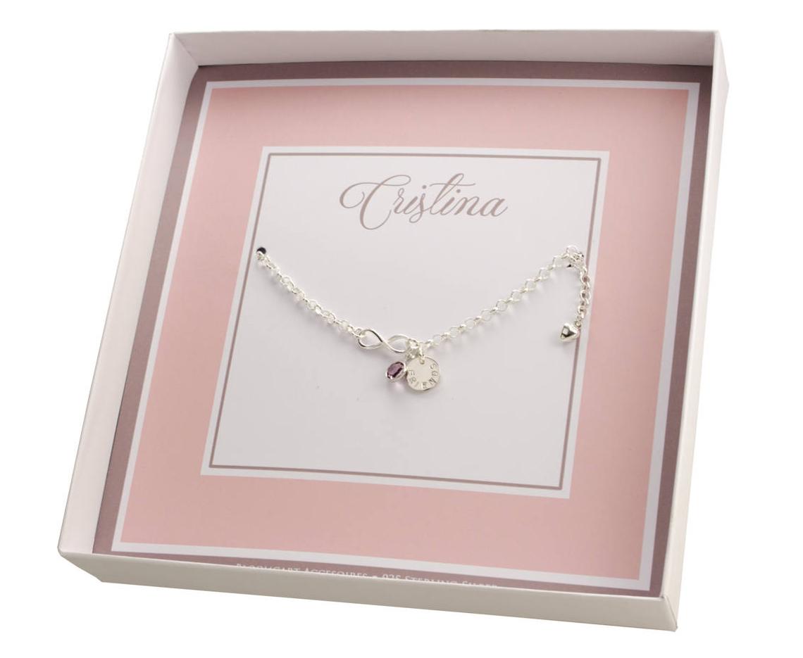 FRIENDS Armband Infinity 925 Silber
