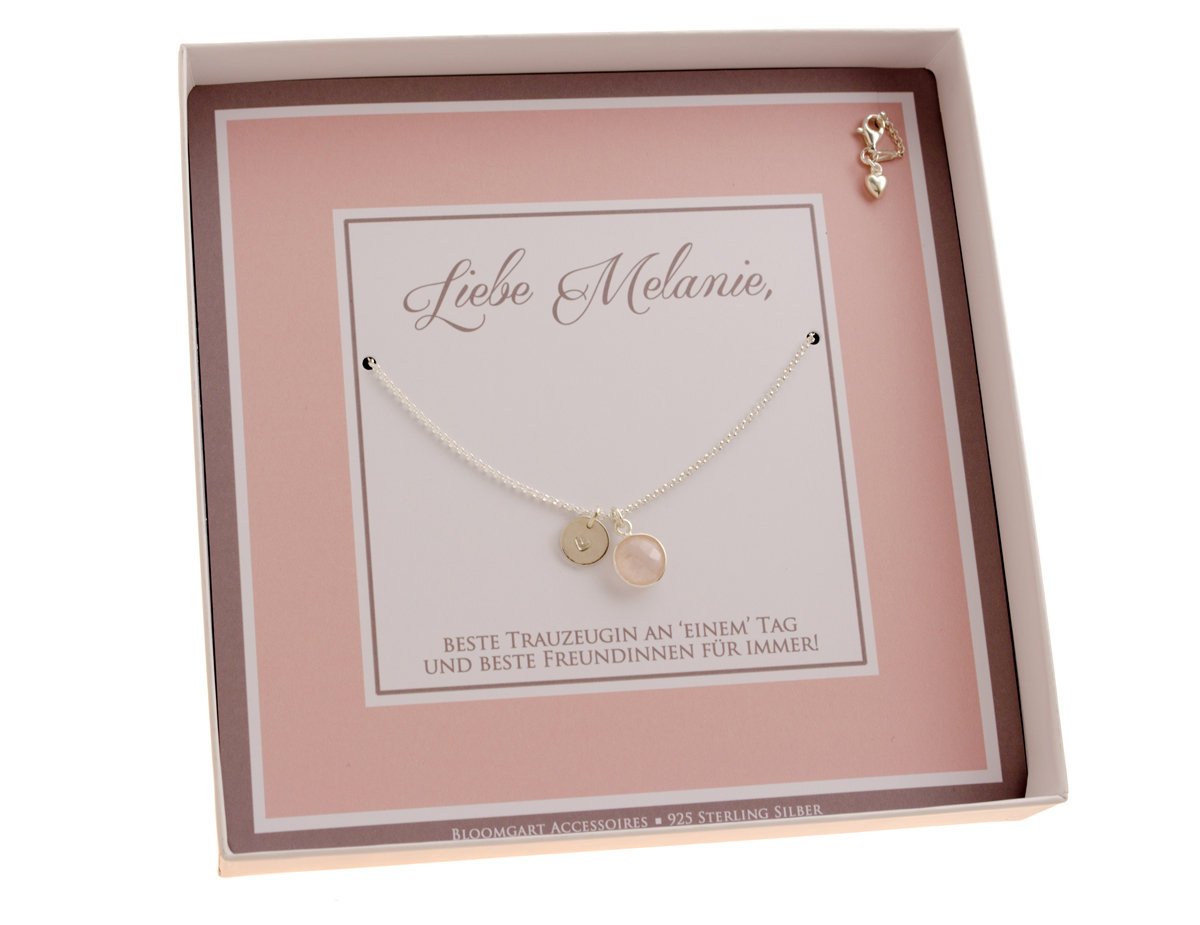 HOCHZEIT Geschenk aus 925 Sterling Silber für deine Trauzeugin. Silberschmuck als Brautschmuck, Geschenk zur Hochzeit oder Junggesellinnenabschied für deine Lieben. Gastgeschenke handgefertigt von Bloomgart