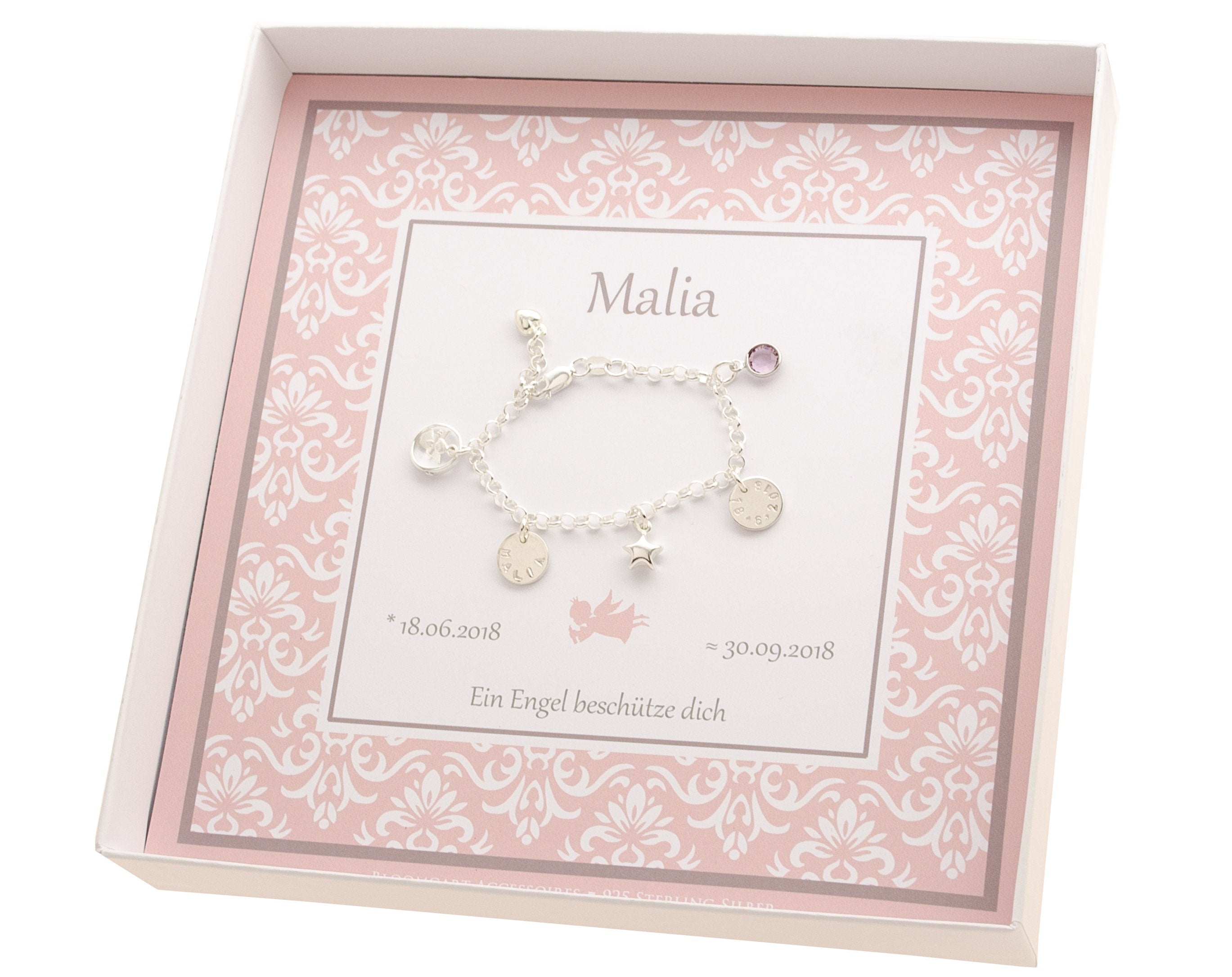 Taufschmuck mit Gravur Schutzengel Taufring