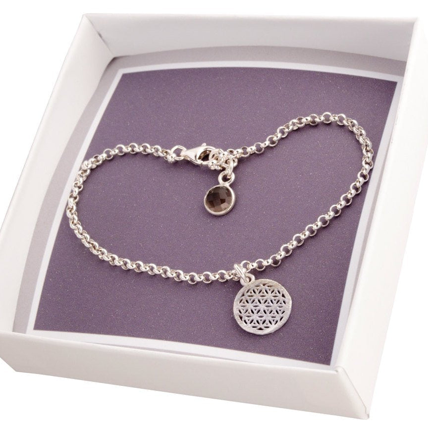 Armkette BLUME DES LEBENS 925 Sterling Silber Bloomgart Schmuck Geschenke Weihnachten für sie