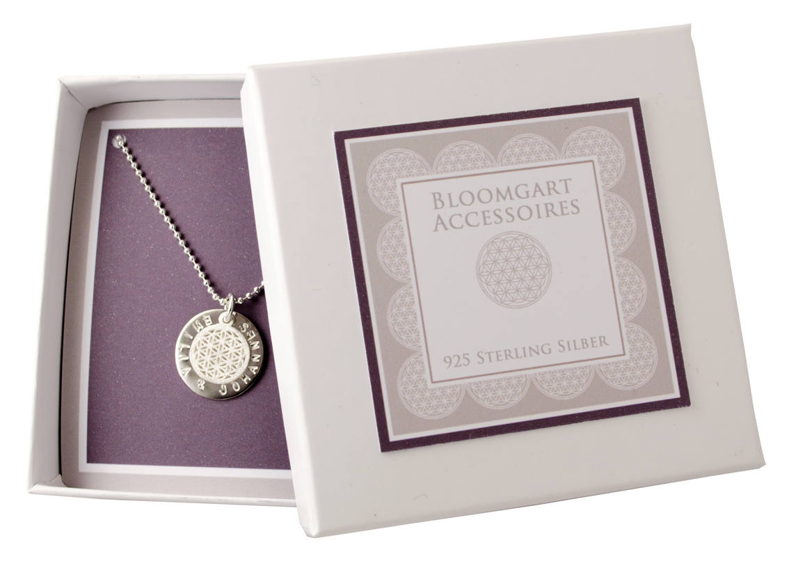 NAMENSKETTE LEBENSBLUME 925 Sterling Silber Kette mit Gravur Bloomgart