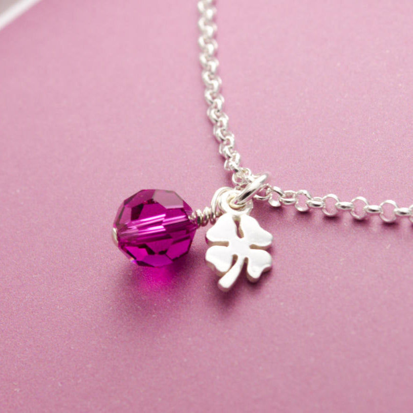 Kette Kleeblatt 925 Sterling Silber Brautmutter Hochzeit Hochzeitsgeschenke von Bloomgart mit persönlichem Geschenkkarton