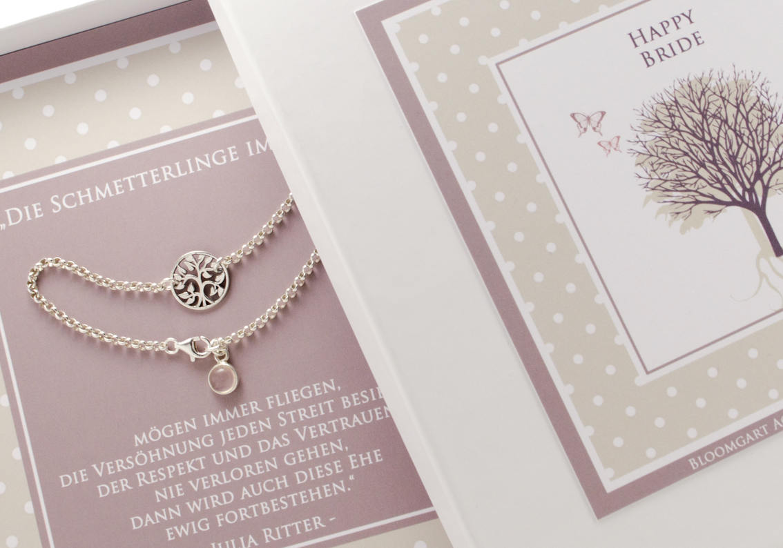 Hochzeit Armband Braut Brautschmuck Lebensbaum Brautarmband Geschenk für Braut Hochzeitsgeschenke Schmuck von Bloomgart